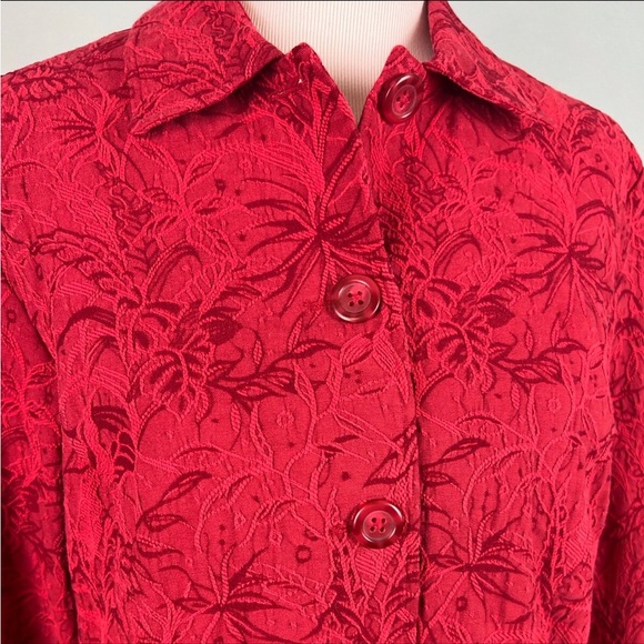Red Detailed Jacket - Picture 3 of 6